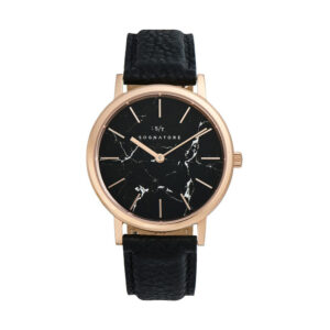 Sognatore Marble Black Rose Gold Ladies Watch / Mens Watch