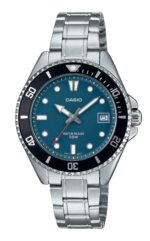 Casio Standard Analog Stainless Steel Blue Dial Quartz MDV-10D-2A1V Men's Watch