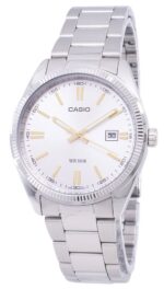 Casio Collection Date - Silver. Gold Indexes (MTP-1302D-7A2VDF) Men's Watch_main