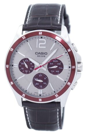 Casio Collection Multifunction Calendar. Leather - Two Tones (MTP-1374L-7A1VDF) Men's Watch_main