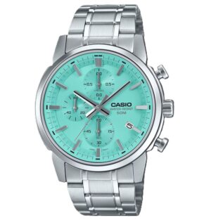 Casio Collection Chrono Date - Aqua Green (MTP-E510D-2AVDF) Men's Watch_main