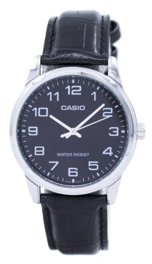 Casio Collection Only Time. Leather - Black (MTP-V001L-1BUDF) Men's Watch_main