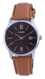 Casio Collection Date. Leather - Bronze (MTP-V002L-5B3) Men's Watch_main