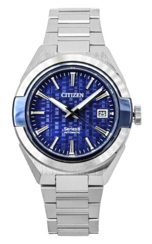 Citizen Series 8 870 Stainless Steel Blue Dial Automatic NA1037-53L 100M Men's Watch