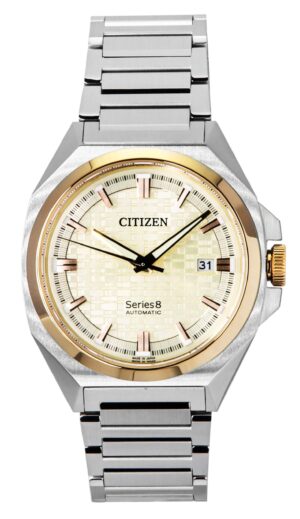 Citizen Series 8 831 Stainless Steel champagne Dial Automatic NB6059-57P 100M Men's Watch
