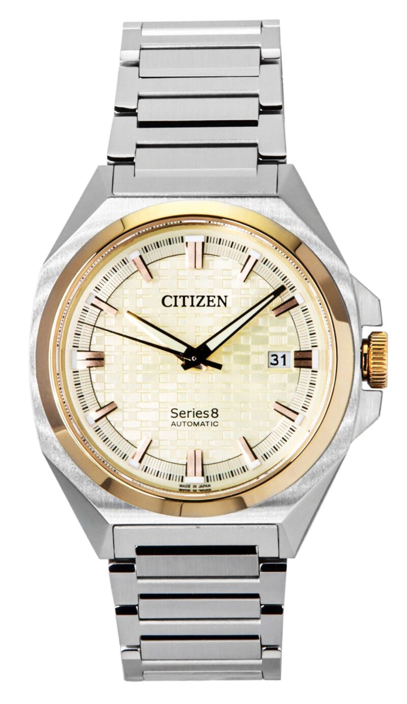 Citizen Series 8 831 Stainless Steel champagne Dial Automatic NB6059-57P 100M Men's Watch