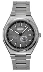 Citizen Zenshin Super Titanium Grey Dial Automatic NJ0180-80H 100M Men's Watch