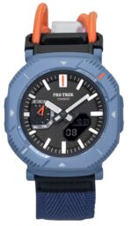 Casio Pro Trek Hiker Line Analog Digital Mobile Link Cloth Strap Grey Dial Tough Solar PRJ-B001B-2 100M Men's Watch