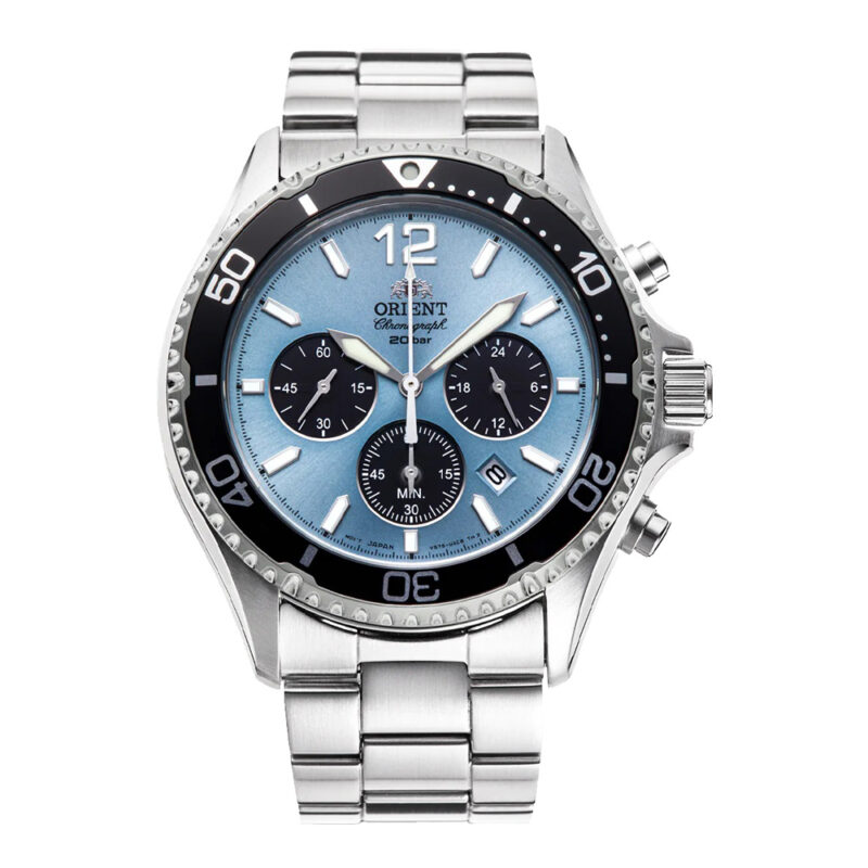 Orient Mako Solar Powered RA-TX0206L10B Mens Watch Chronograph