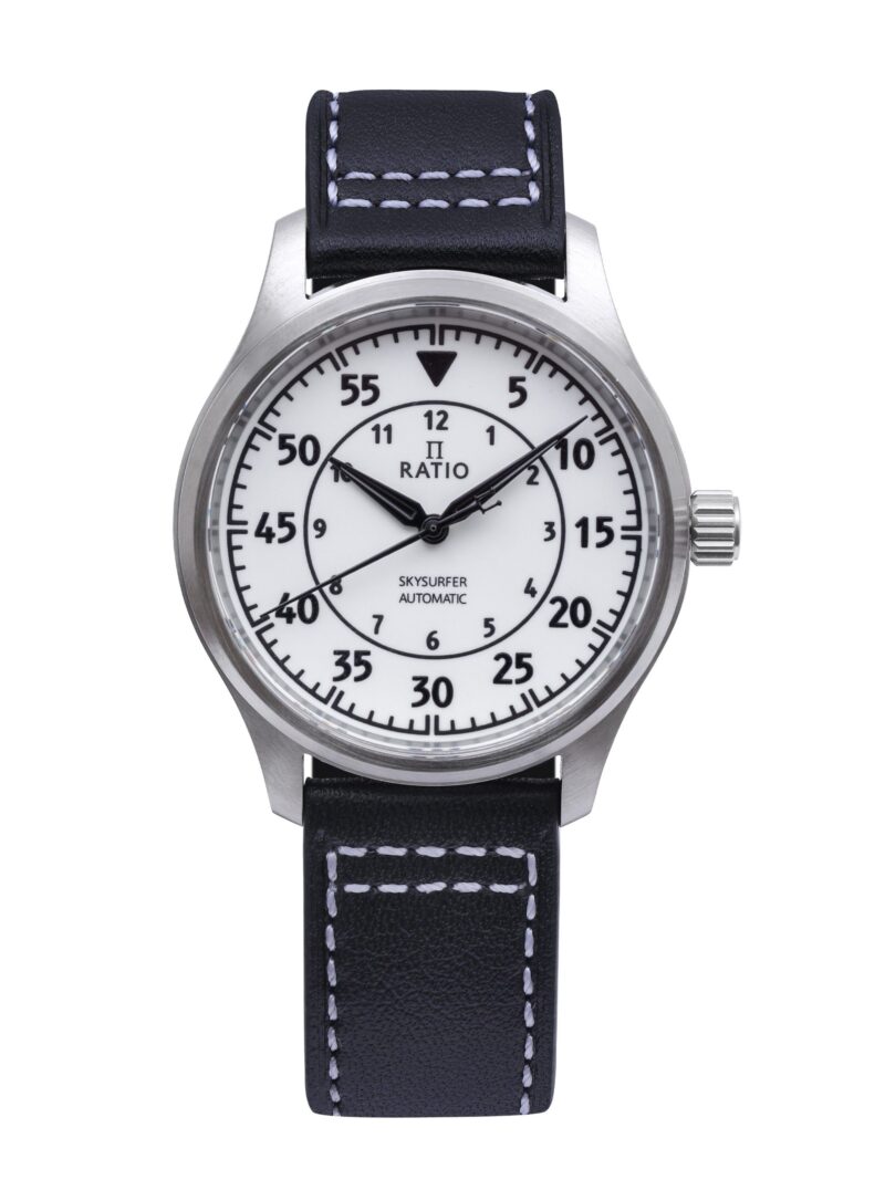 Ratio Skysurfer Pilot Full Luminous Dial Leather Automatic RTS324 200M Men's Watch