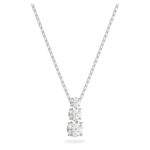 Swarovski Stilla Attract Rhodium Plated And Zirconia Pendant 5414970 For Women