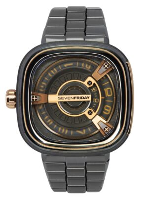 Sevenfriday M-Series Stainless Steel Black Dial Automatic M2/02M SF-M2-02M Men's Watch