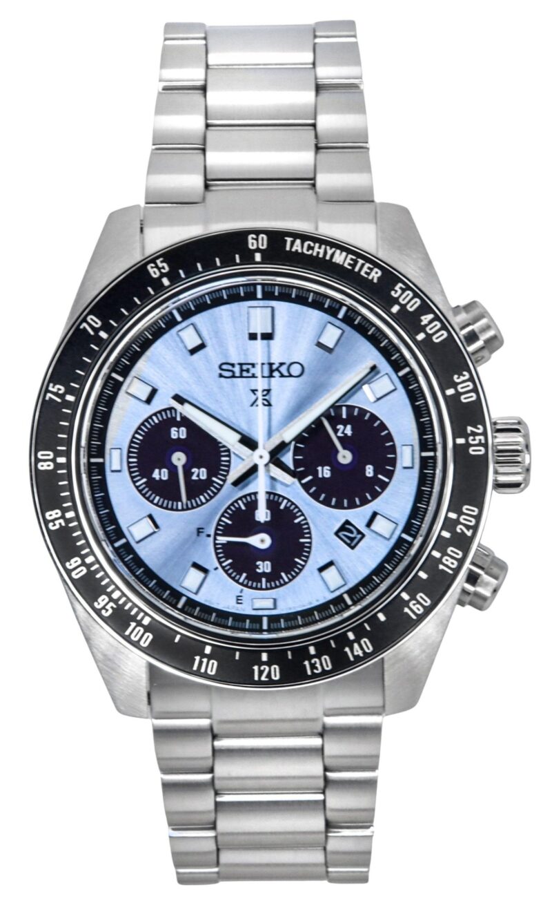 Seiko Prospex Crystal Trophy Speedtimer Chronograph Blue Dial Solar SSC935P1 100M Men's Watch