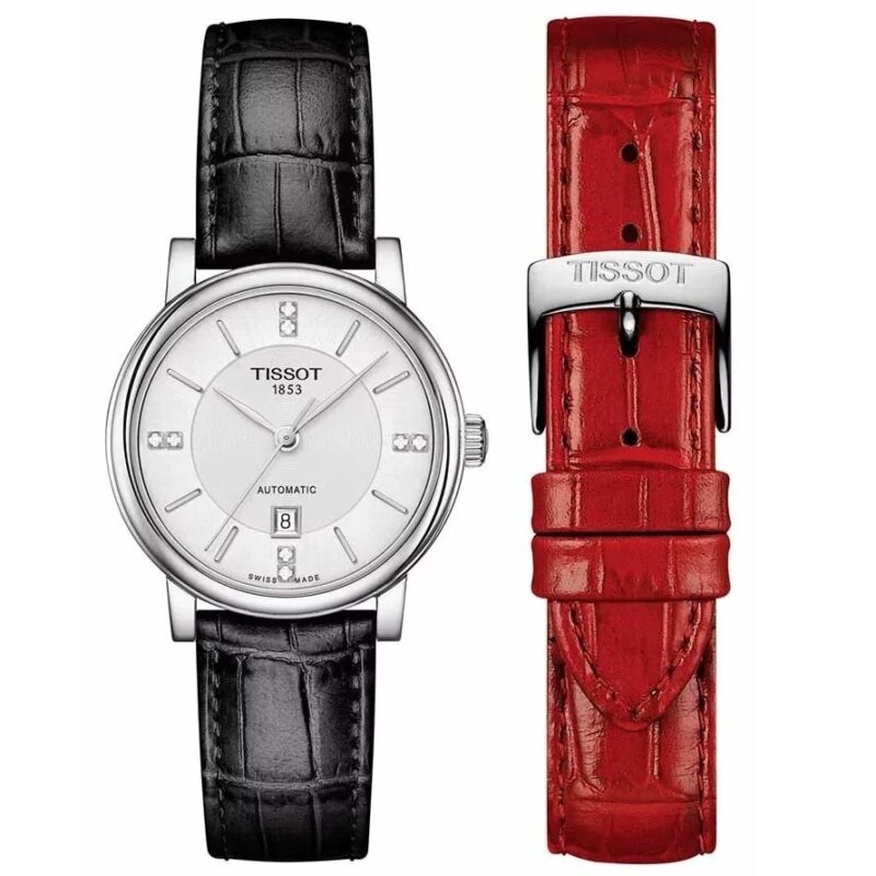 Tissot Carson Automatic W-diamonds - Special Pack + Extra Strap (T1222071603601) Women's Watch_main