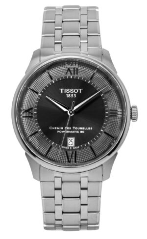 Tissot Chemin Des Tourelles Powermatic 80 Stainless Steel Gunmetal Dial Automatic T139.407.11.068.00 Men's Watch