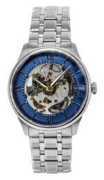Tissot Chemin Des Tourelles Stainless Steel Blue Skeleton Dial Automatic T139.836.11.048.00 Men's Watch