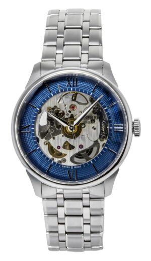 Tissot Chemin Des Tourelles Stainless Steel Blue Skeleton Dial Automatic T139.836.11.048.00 Men's Watch