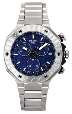Tissot T-Race Chronograph Stainless Steel Blue Dial Quartz T141.417.11.041.00 100M Men's Watch