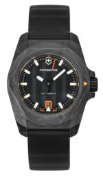 Victorinox I.N.O.X Rubber Strap Black Dial Automatic Diver's 242023-1 200M Men's Watch With Gift Set
