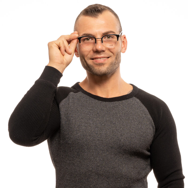 Lozza Unisex Eyeglasses (VL4145 480BLK) - Image 5