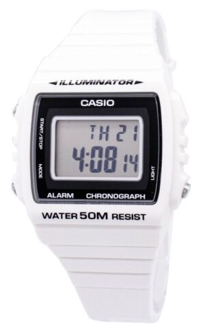 Casio Timeless Collection Sport Illuminator Wr 50m. Alarm. Chronograph - White (W-215H-7AVDF) Unisex Watch_main