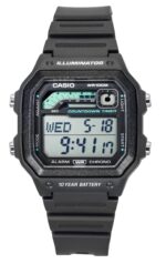 Casio Standard Digital Resin Strap Gray Quartz WS-1600H-8AV 100M Men's Watch