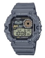 Casio Standard Digital Graph Moon Phase Resin Strap Quartz WS-1700H-8AV 100M Men's Watch