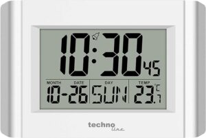 Techno Line Ws8002 - Orologio Da Parete-tavolo Digitale Con Temp. Data E Allarme - Wall Clock- Digital Table With Temp. Date And Alarm (WS8002)  Watch_main