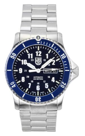 Luminox Sport Timer Stainless Steel Blue Dial Automatic Diver's XS.0924 200M Men's Watch