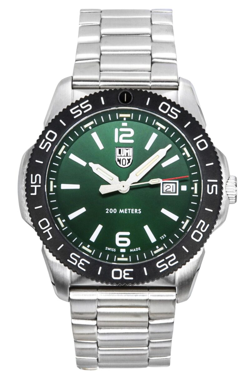 Luminox Pacific Diver Stainless Steel Green Dial Quartz XS.3137 200M Men's Watch