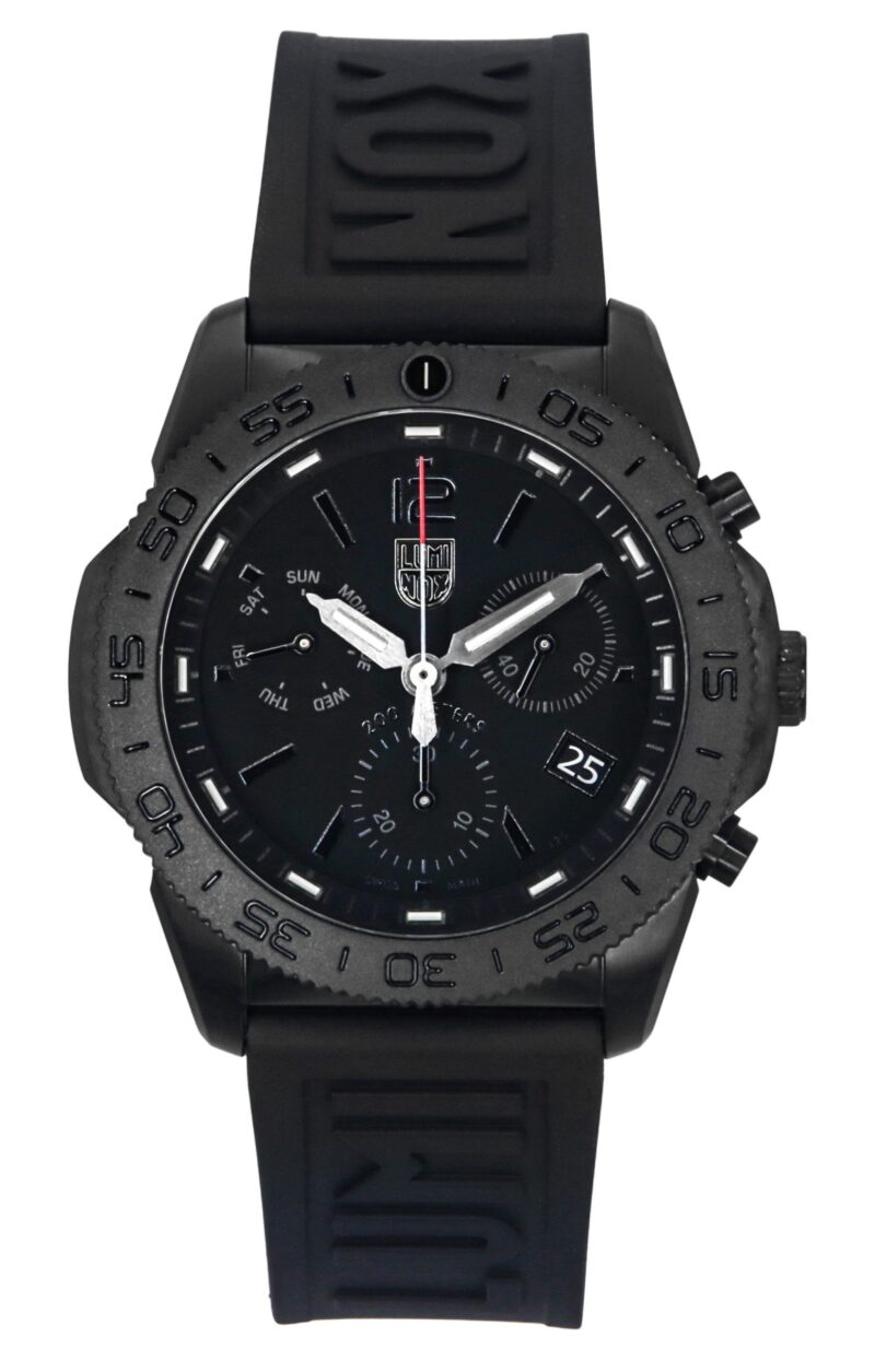Luminox Pacific Diver Chronograph Rubber Strap Black Dial Quartz XS.3141.BO.1.SET 200M Men's Watch