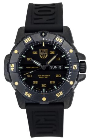 Luminox Master Carbon SEAL Limited Edition Rubber Strap Black Dial Automatic Diver's XS.3865.GOLD 200M Men's Watch