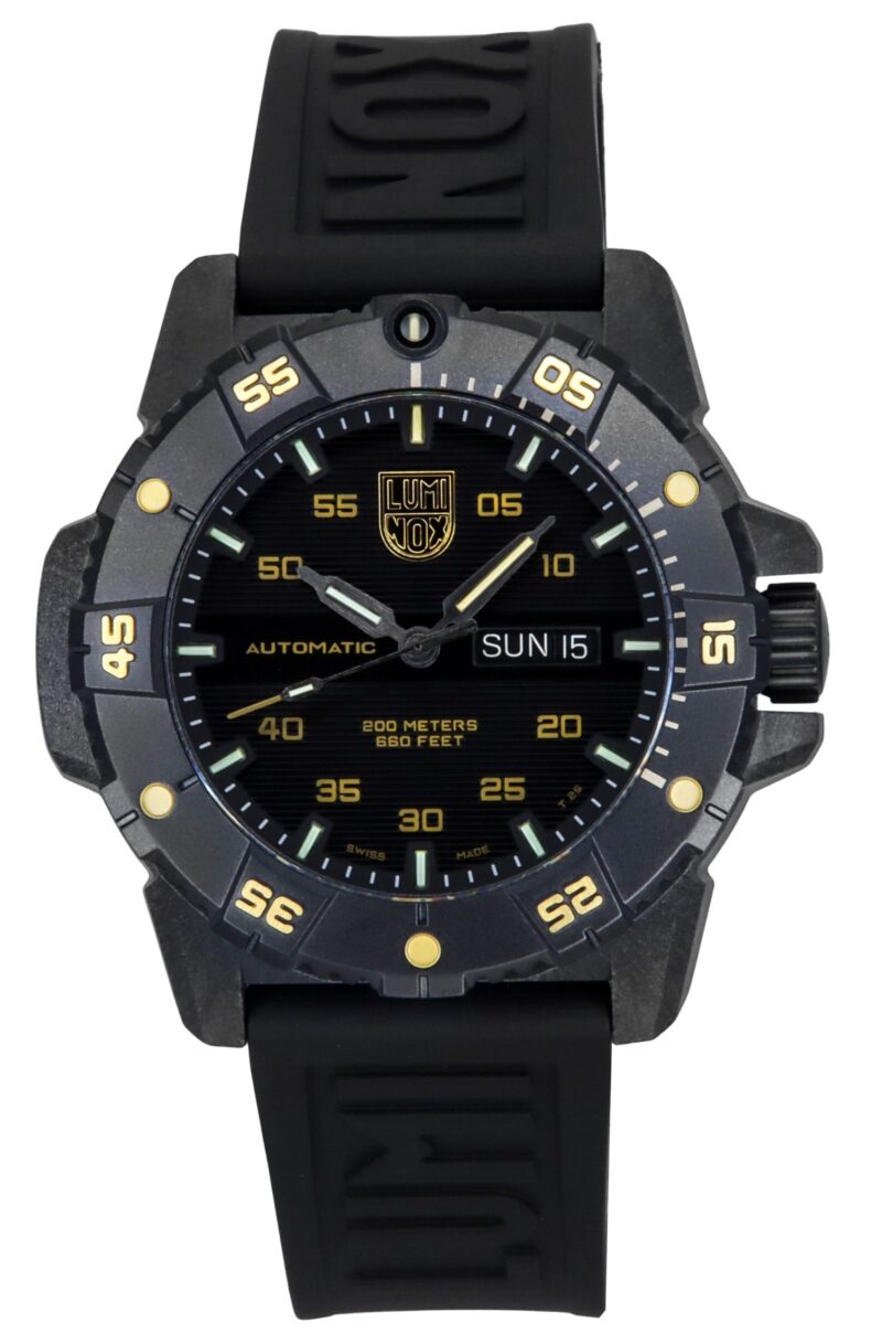 Luminox Master Carbon SEAL Limited Edition Rubber Strap Black Dial Automatic Diver's XS.3865.GOLD 200M Men's Watch