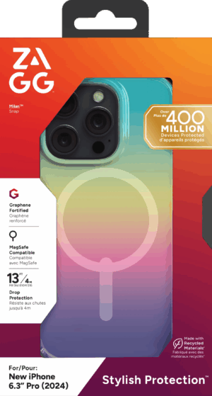 ZAGG Cases Milan Snap Apple iP16 Pro Iridescent (702315112)