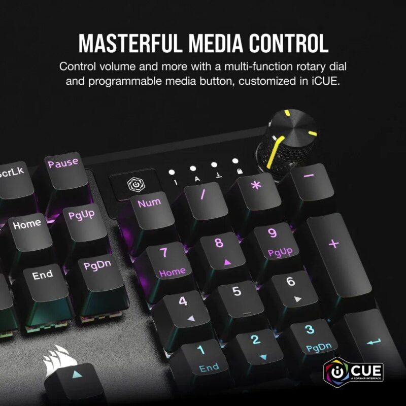 Corsair K70 CORE RGB Mechanical Gaming Keyboard - CORSAIR Red Linear Switches (CH-910971E-NA) - Image 17