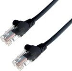 RCT - CAT5E PATCH CORD (FLY LEADS) 3M BLACK (CAT5E-3M-BLK)