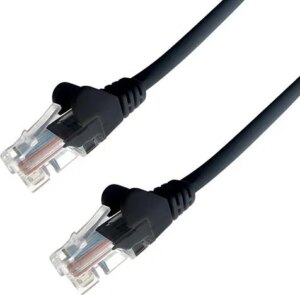RCT - CAT5E PATCH CORD (FLY LEADS) 3M BLACK (CAT5E-3M-BLK)