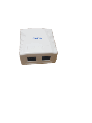RCT- CAT5 WALLBOX DUAL PORT (CAT5EDWB)