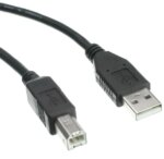 USB 1.8m printer cable A Male + B M; Black / blue (CATUSB1.8AB)
