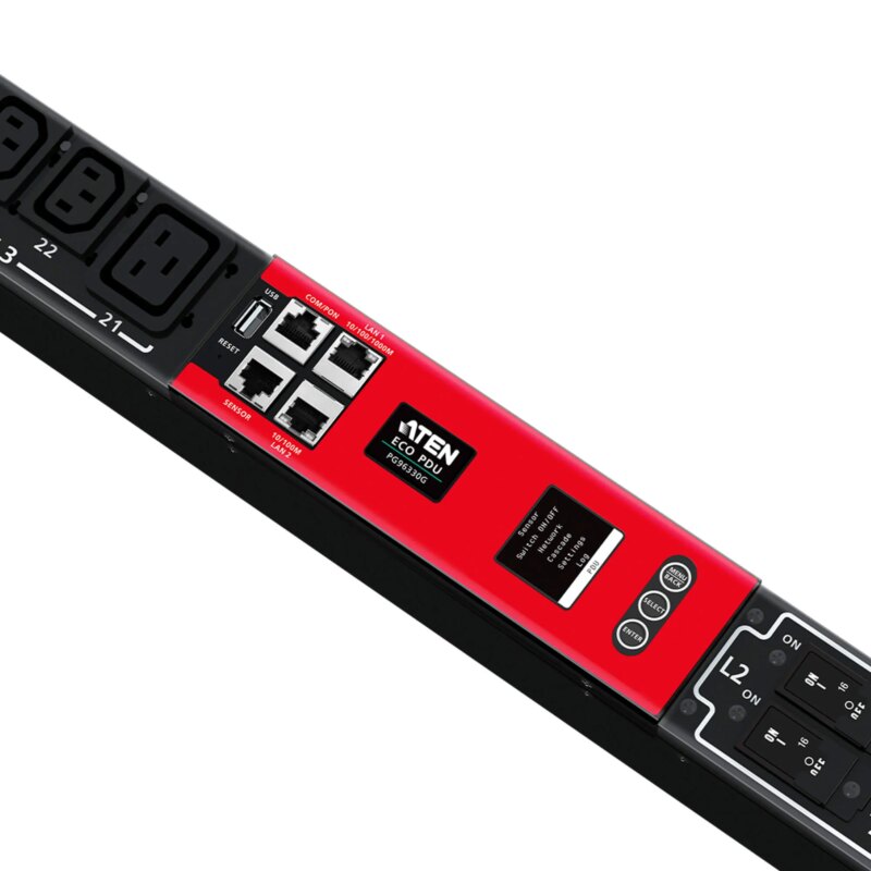ATEN 32A 30-Outlet 3-Phase Switched eco PDU (PG96330G) - Image 3