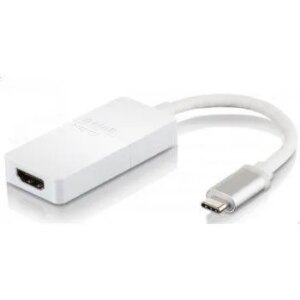 USB-C to HDMI Adapter; HDMI Port (3840 x 2160 or 4096 x 2160 pixels @60 Hz); USB Type-C Connector (Thunderbolt 3 compliant) (DUB-V120)