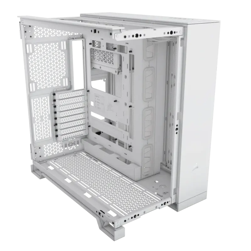 6500X Mid-Tower White Dual Chamber PC Case; 2x 3.5'' |  2x 2.5'' Drive Bays; Up to 360mm Radiator compatible; Supports BTF (CC-9011258-WW) - Image 10