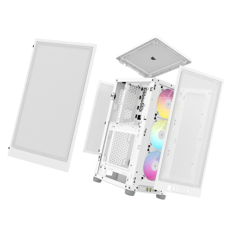 iCUE 2000D RGB AIRFLOW White Mini-ITX PC Case; 3x 2.5'' Drive Bays; Up to 360mm Radiator compatible; 2x 120mm fan incl (CC-9011247-WW) - Image 54