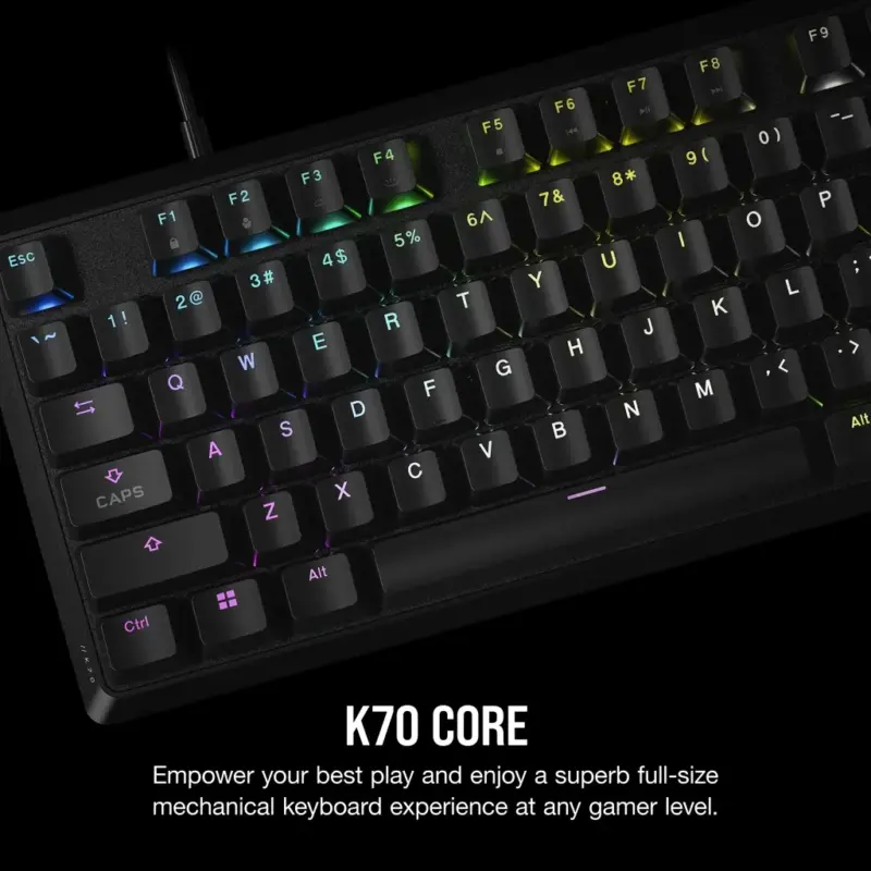 Corsair K70 CORE RGB Mechanical Gaming Keyboard - CORSAIR Red Linear Switches (CH-910971E-NA) - Image 24