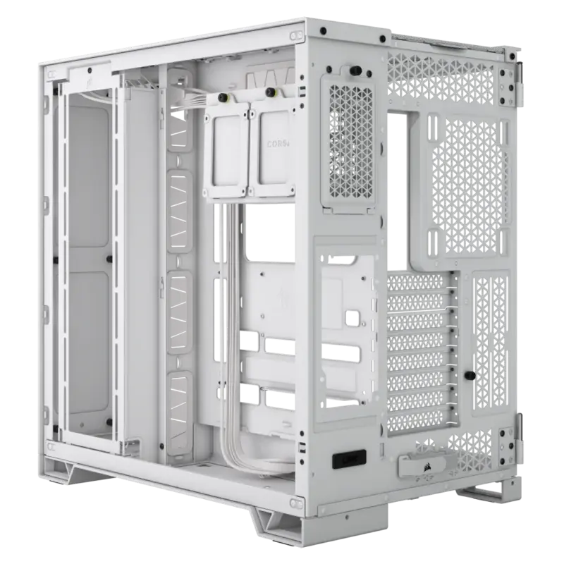 6500X Mid-Tower White Dual Chamber PC Case; 2x 3.5'' |  2x 2.5'' Drive Bays; Up to 360mm Radiator compatible; Supports BTF (CC-9011258-WW) - Image 12