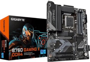GIGABYTE Motherboard Intel® B760 Chipset for LGA 1700; 4x DDR4; 3x M2; HDMI/DP; ATX. (GA-B760-GAMING-X-DDR4)