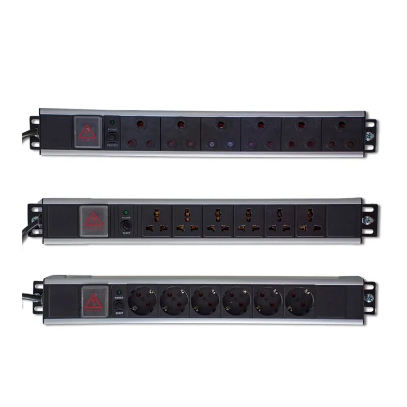 RCT RSA 6 way 16A 19' rack mount ZA Plug. (P006-Z)