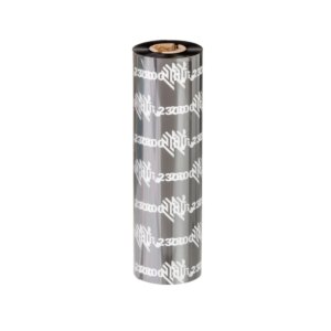 Zebra Original Wax Ribbon; 110mmx450m; 2300; Standard; 25mm core for ZT Series (02300BK11045)