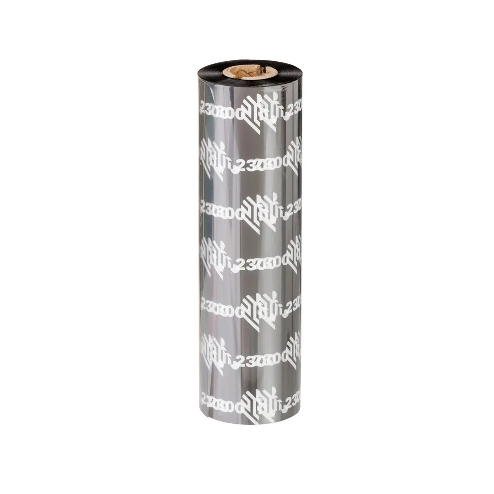 Zebra Original Wax Ribbon; 110mmx450m; 2300; Standard; 25mm core for ZT Series (02300BK11045)