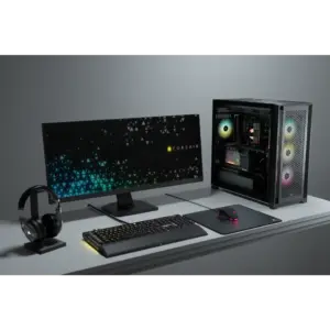 Corsair 5000D Airflow Black Tempered Glass Mid-Tower; Black - 4x3.5''; 2x2.5''; Up to 360mm Liquid Coolers - ATX Chassis (CC-9011210-WW)